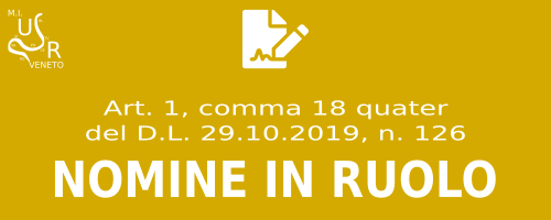 Noine in ruolo DL 126/2019