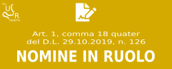 Nomine in ruolo DL 126-2019